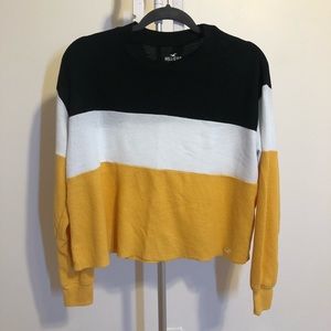 Hollister Long Sleeve Yellow Boyfriend Tee